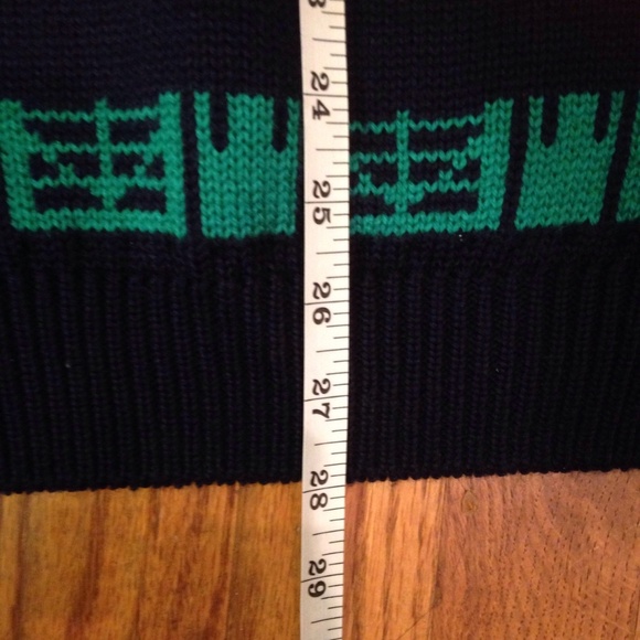 VTG Animal Farm Pig Sheep Lamp Wool Sweater Small - Picture 8 of 8